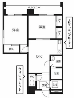 今泉ハイツ【501号室】の間取り