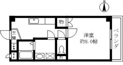 ハイツ中村【2階】の間取り