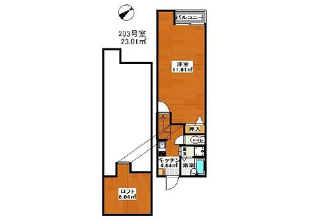 ルオブランジェ【2階】の間取り