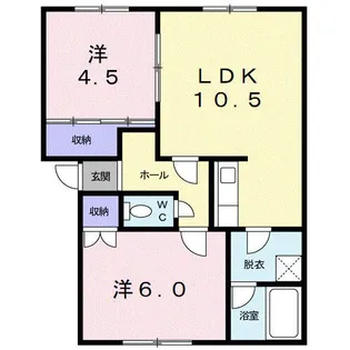 プラドールハピネス【2階】の間取り