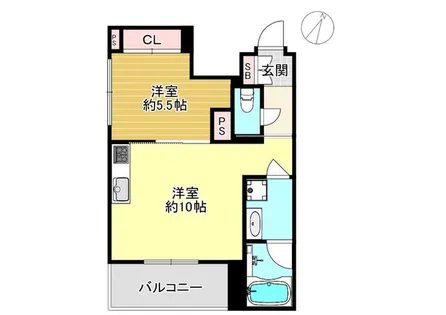 シャーメゾンメイユール【101号室】の間取り