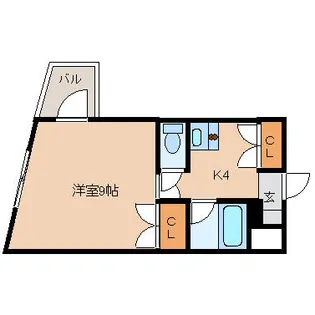 ギャラン北方【4階】の間取り