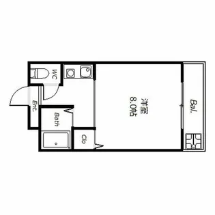 ジュネスⅠ【303号室】の間取り