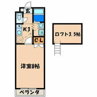 ファーストビレッジ【1階】の間取り