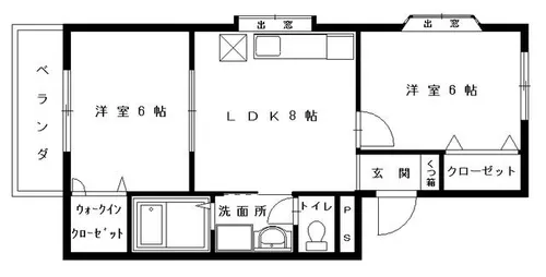 レンブランサ舞松原ⅠC【102号室】の間取り