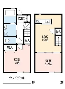 Riz エクリュ【1階】の間取り