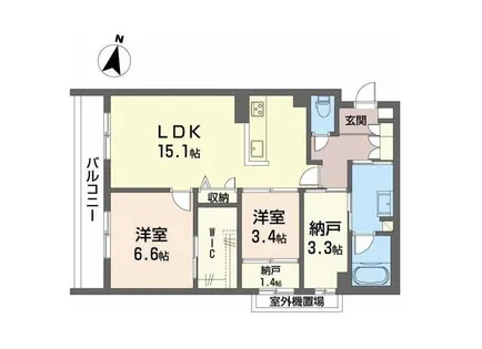 シャーメゾングラン南福岡【2階】の間取り