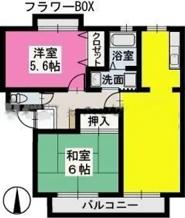 サンガーデン中原【2階】の間取り