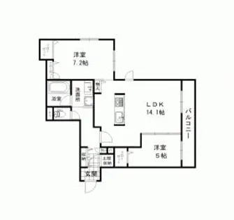 BRIGHT S6【3階】の間取り