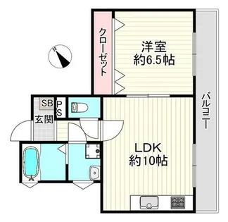 Rocky高取Ⅱ【201号室】の間取り