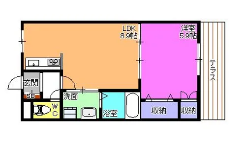 コーポエクセルⅡ【1階】の間取り