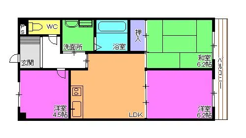 エンジェル尾上【4階】の間取り