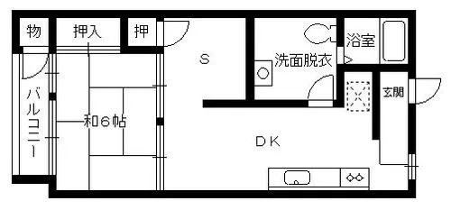 昌栄マンション【207号室】の間取り