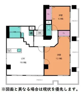 ダイヤパレス四ツ橋【8階】の間取り
