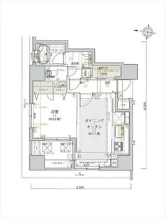 ライオンズ赤坂セントマークス【3階】の間取り