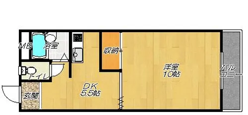 メゾンハイツ啓【1階】の間取り