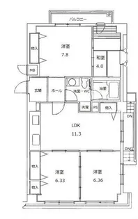 フュゲハウス【101号室】の間取り
