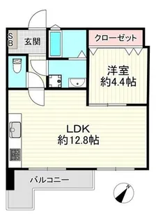 Rocky高取Ⅱ【202号室】の間取り