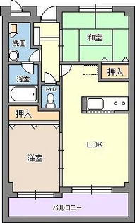 シルフィード緑地【505号室】の間取り