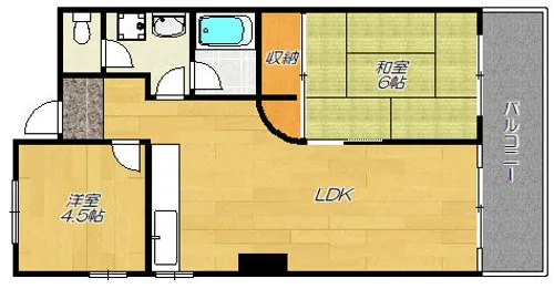 メゾン大邦国分【3階】の間取り