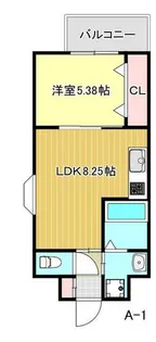 第52川崎ビル【1201号室】の間取り