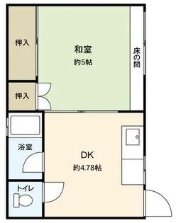 若竹荘【1階】の間取り