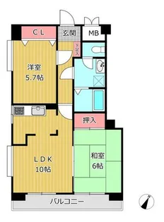 トーカンキャステール山本通【3階】の間取り