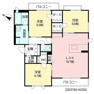 リバプール楠木【3階】の間取り