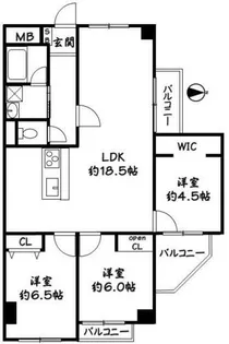 インペリアル京都【10階】の間取り