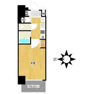 プレサンスSAKAEリバースタイル【10階】の間取り