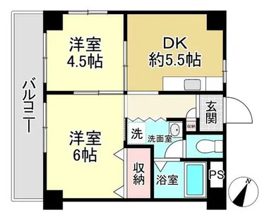 メゾン三宮【2階】の間取り