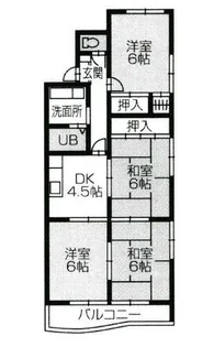 エステート21【206号室】の間取り