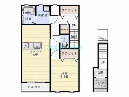 アリビオ52【205号室】の間取り