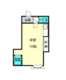松屋第2ビル【308号室】の間取り