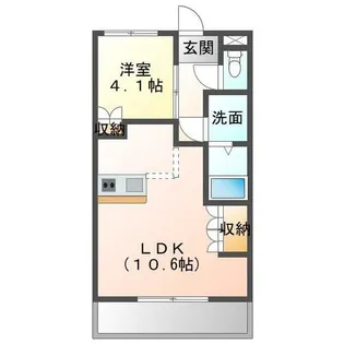 CASTLE・I【101号室】の間取り