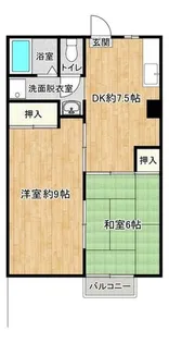 コスモハイツ宮前【202号室】の間取り