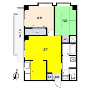 芦屋川アーバンライフ【1階】の間取り
