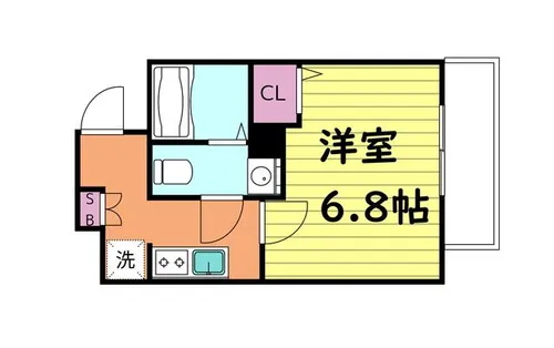 エグゼ大阪城イースト【2階】の間取り