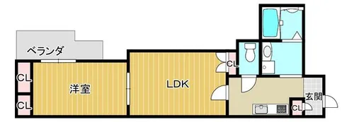 GMヒルズ大宮通【203号室】の間取り