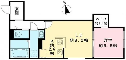 Your Maison立花【103号室】の間取り