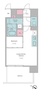 J.GRAN Court京町堀【11階】の間取り