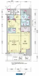 プレサンス DOMECITY コレーレ【0708号室】の間取り
