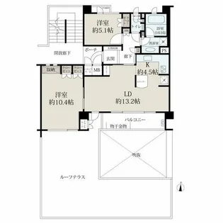 学園前パークスイーツ【6階】の間取り