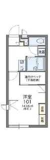 レオパレスクレド六甲【205号室】の間取り