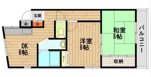 ぺルソンヌ【3階】の間取り