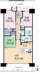 サンメゾン新金岡レジデンシャル【10階】の間取り