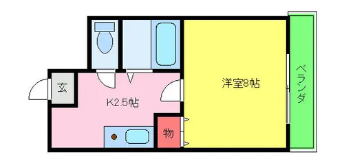 クラトン平野【3階】の間取り