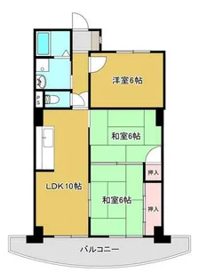 ぱすてるめぞんクレヨン【102号室】の間取り