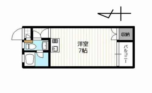 ピサ藤原【105号室】の間取り