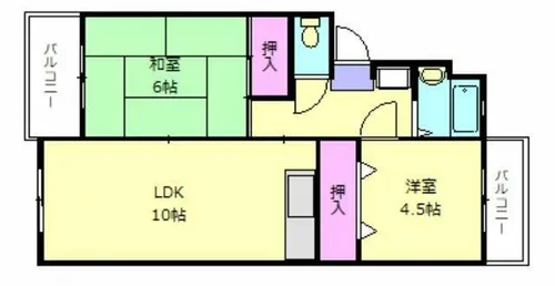 フォーサイト老司Renatus【2階】の間取り
